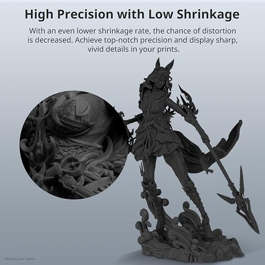 ANYCUBIC 3D Printer Resin, ABS-Like Resin Pro 2 with Enhanced Strength and Toughness, Performance far Superior to ABS-Like Resin, Low Odor, Wide Compatible for All Resin 3D Printers (Black 1kg)