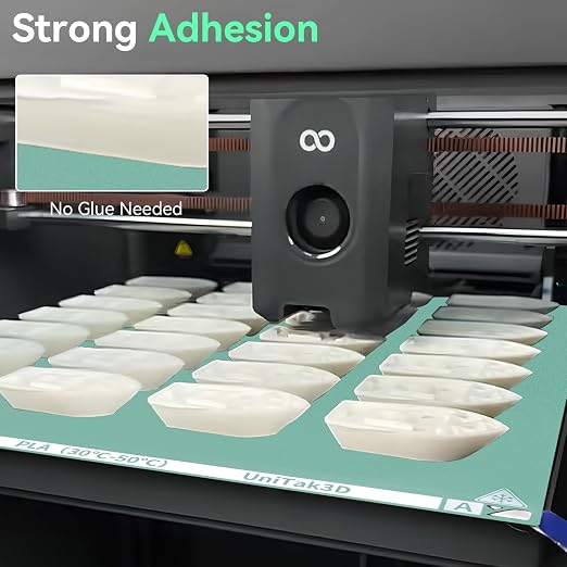 Energy-Saving Centauri Carbon/CC2 Cold Build Plate 260*271mm,Double Sided Glossy+Matte Low-Temperature Strong-Adhesion Platform Compatible with Elegoo Centauri Carbon/Centauri Carbon 2 3D Printer-1PCS
