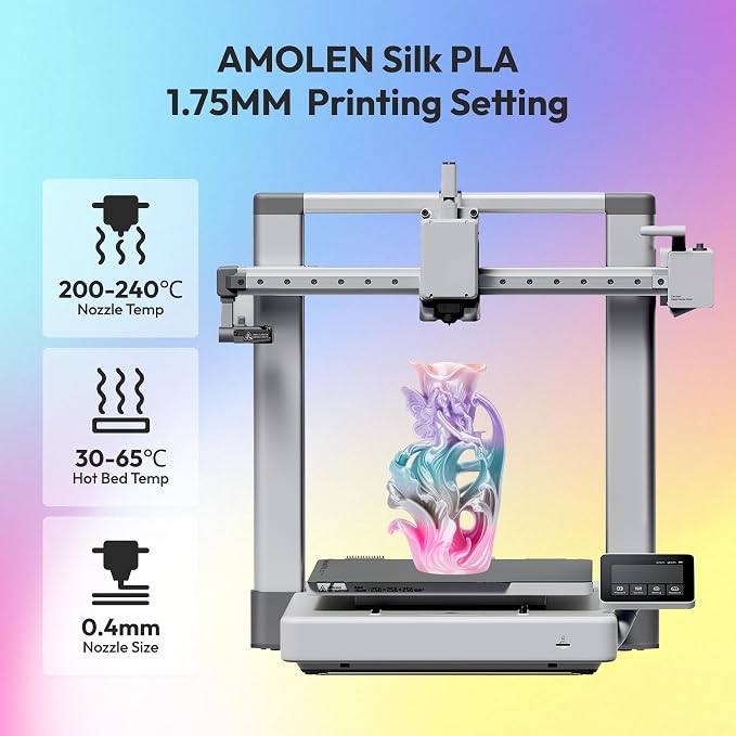 Silk Rainbow Petal PLA Filament 1.75mm, Soft Floral Gradient Multicolor 3D Printer Filament, Smooth Glossy Petal Luster Perfect for DIY Art Floral Decor