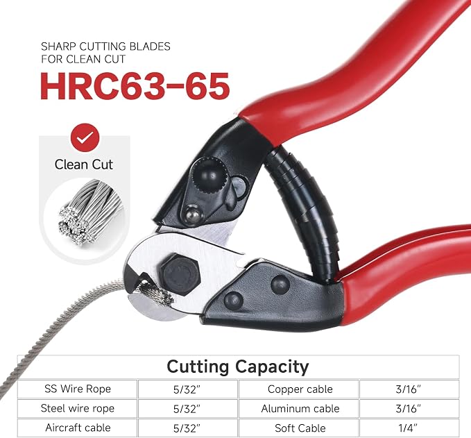 Hydraulic Lug Crimping Tool 10 US Ton with Wire Rope Cutter, 9 US Standard Chromed Hexagonal Dies 12, 10, 8, 6, 4, 2, 1/0, 2/0 AWG for Electrical Terminals and 1/8" for Stainless Steel Wire Rope