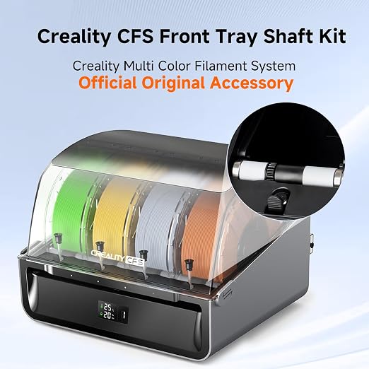 Creality CFS Front Tray Shaft Kit, Original CFS Replacement Accessory, Ensure Multi Color 3D Printer Automatically Filament System Smooth Filament Feed and Return