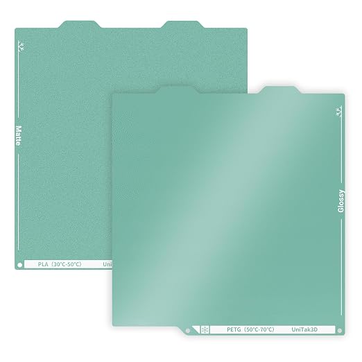 Energy-Saving A1 Mini Cold Build Plate 184 * 184mm Double Sided Glossy+Matte Low-Temperature Print,Strong-Adhesion Platform, ONLY Compatible with Bambu Lab A1 Mini 3D Printer(No Glue Required)-1PCS