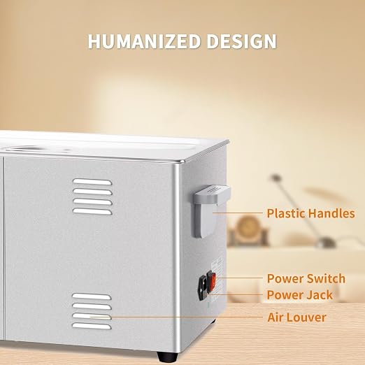 Ultrasonic Cleaner,30L 600W Touch Screen Control Ultrasonic Cleaning Machine with Timer&Heater,Sonic Cleaner for Gun,Carburetors,Parts,Chain Cleaning (Including Baskets)