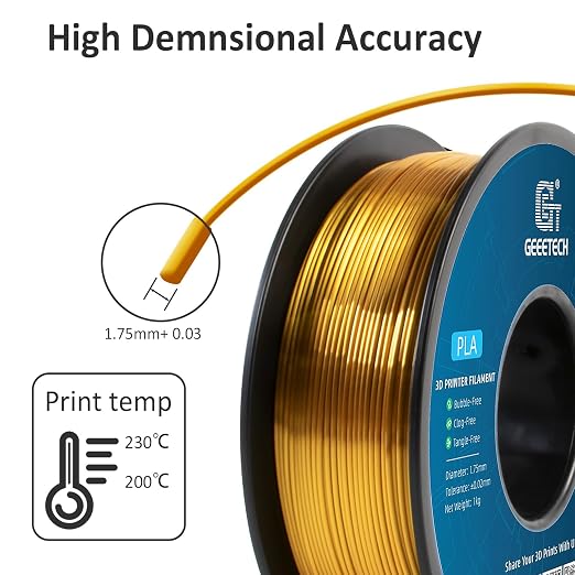 GEEETECH PLA Filament Silk Gold