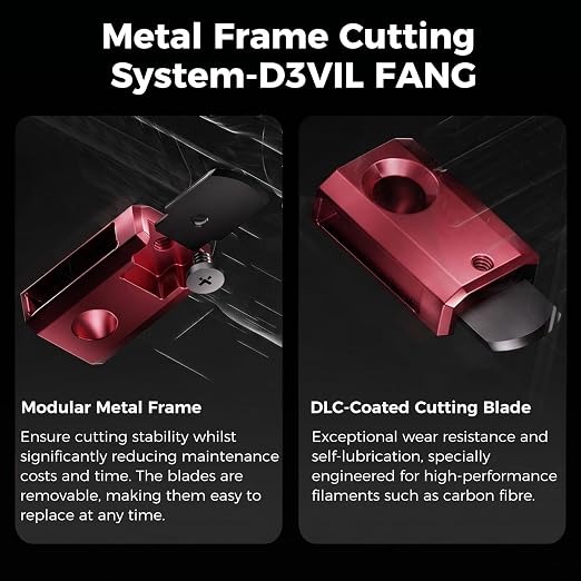 Creality DXC2 Extruder, Upgrade K2 Plus/K2/K2 Pro Extruder, Magnetic Snap-On 1s Quick Replace with DLC Filament Cutter, Official K2 Series Dual Gear Feeding Extrusion for Creality 3D Printers