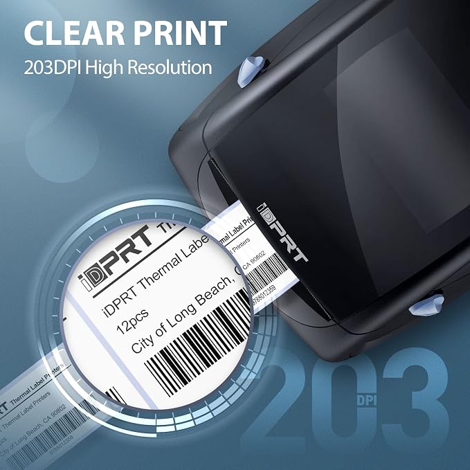 iDPRT SP310 Thermal Label Printer, Label Maker Fits 1"-3.35" Width | For Generic Thermal Labels, Fast 80ppm, For Small Business Mailing, Barcodes, Inventory, Office Organizing, Win/Mac/Linux