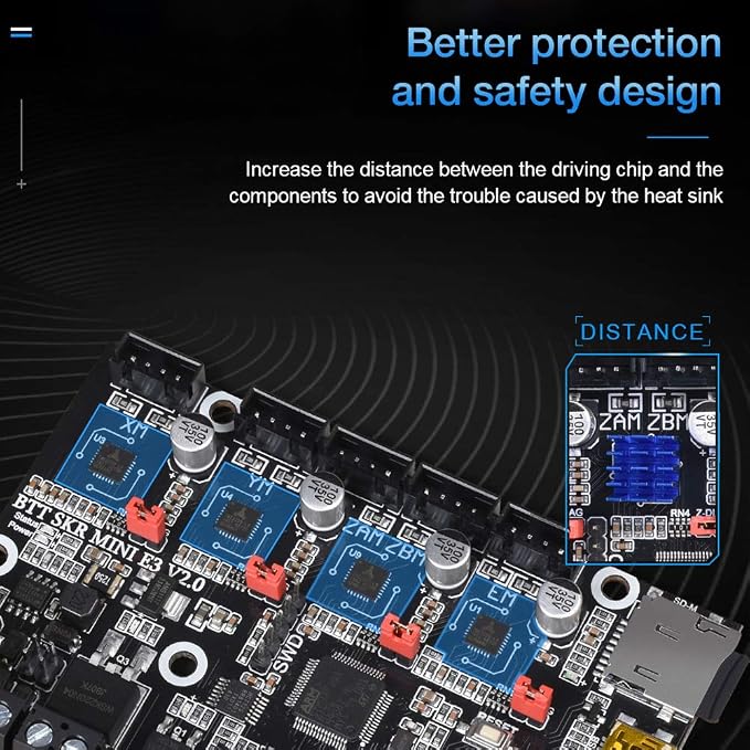 BIGTREETECH SKR Mini E3 V2.0 Control Board 32Bit Silent Motherboard Integrated with TMC2209 UART Stepper Motor Driver for Ender 3/V2/3 Pro Ender 5 3D Printer