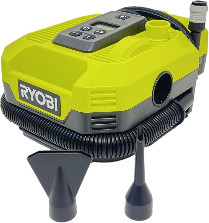 Ryobi 18V ONE+ DUAL FUNCTION DIGITAL Inflator/Deflator, PCL031B | Battery and Charger Sold Separately
