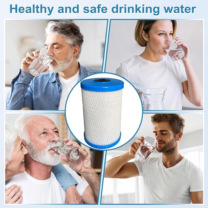 4000 Coconut Shell Activated Carbon Water Filter Replacement Compatible with Frescapure 4000, 4500, 5000, 6000 Water Filter Systems 750 Gallon Capacity 0.5 Micron