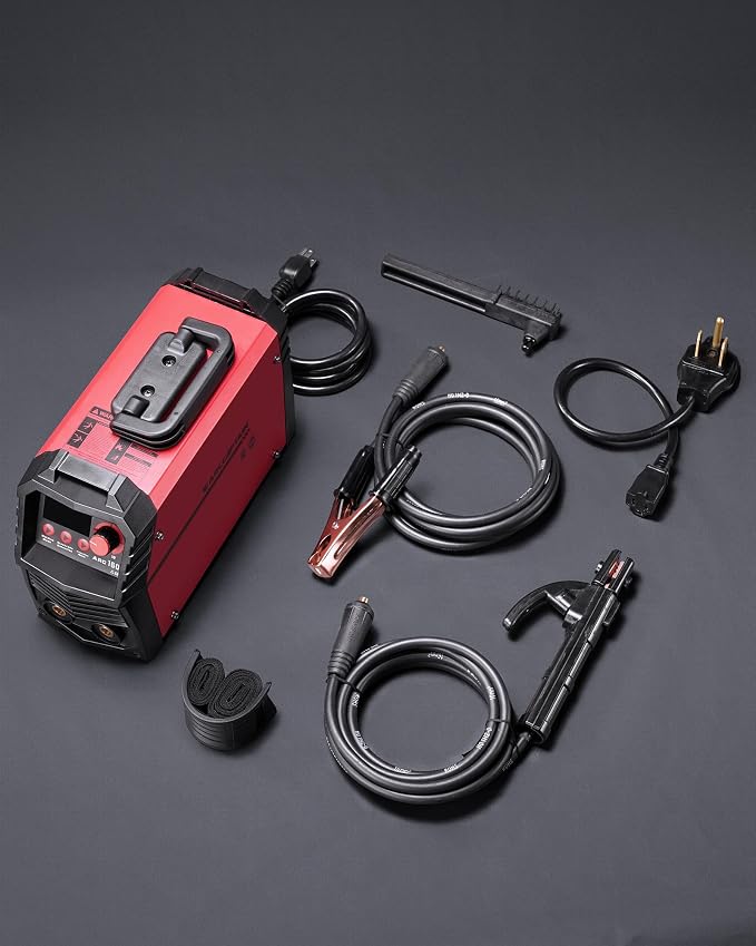 ARCCAPTAIN Upgraded 110V/220V Stick Welder, [Large LED Display] 160A ARC/Lift TIG Welding Machine with Synergic Control, IGBT Inverter Portable MMA Welder Machine with Hot Start/Arc Force