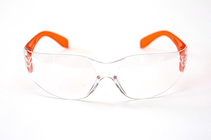 G & F Products - 13016-NEW 13016NEW Safety Goggles with 99% Protection Against UV-A, B & C Rays, Impact, & Ballistic Resistant & Clear Lenses 12 Count (Pack of 1) unisex