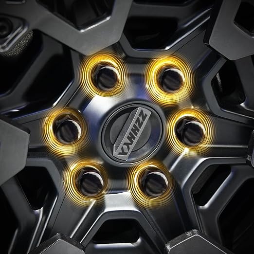 24PCS M14 x 1.5 Black Closed End Wheel Nuts, with 1 Spline Tuner, Compatible with Silverado Suburban Tahoe 99-19, Sierra 99-22, F-150 Expedition 15-17, F-250 F-350 03-16, Ram 1500 2500 12-22
