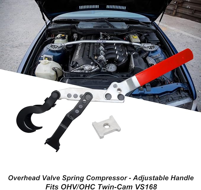 MACHSWON Spring Compressor Safe Cylinder Head Valve Spring Compressor Lever Type Stem Seal Replacement Tool for OHV OHC Engines