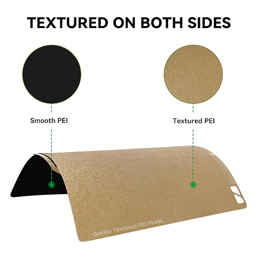 Bamboo Original Dual-Sided Textured/Smooth PEI Build Plate for Bambu Lab X1C/X1/X1E/ P1P/P1S/A1 3D Printer, Double Sided PEI Spring Sheel Print Bed Removable Surface Platform 257x257mm