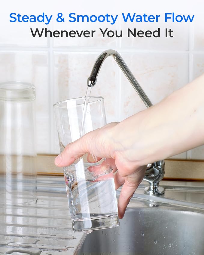 Waterdrop DW80/90 Under Sink Water Filter, Replacement for Aqua-Pure® AP-DW80/90, AP-DWS1000, Kohler® K-201-NA, Kohler® K-202-NA, NSF/ANSI 42&372, 2 Pack, Model No.WD-W60-80/90