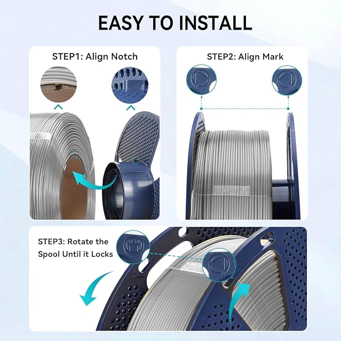 SUNLU PLA+2.0 3D Printer Filament Refill 1.75mm, 1KG Green | High Toughness PLA+ Filament, No Spool Refill for Reusable Spools, Compatible with Bambu Lab 3D Printers, Green