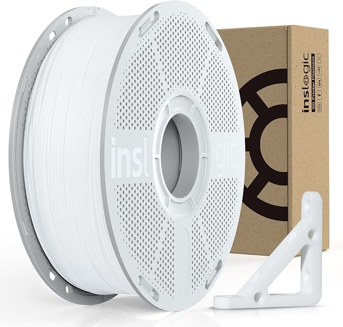 Inslogic PC Filament 1.75mm, 1KG Polycarbonate 3D Printer Filament, Tough & Ductile, Heat Resistant, Low Warping, Faster Printing for Functional & Industrial Parts (Natural White)