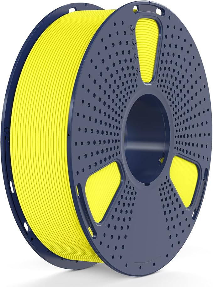 SUNLU High Speed PETG 3D Filament 1.75mm, 30mm/s - 600mm/s Print Range, High Flow Speedy 3D Printer Filament, Fit Most FDM Printers, Dimensional Accuracy +/- 0.02mm, 1kg Spool, (Yellow)