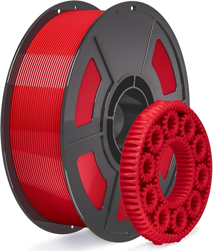 iSANMATE Red PETG HF Filament 1.75mm 50-400mm/s Rapid PETG High Speed PETG 3D Printer Filament 1KG High Precision,Strong Toughness,for Bambu Lab 3D Printers,AMS,AMSLite