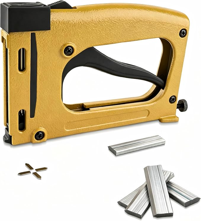 Point Driver with 1000 Flexible Point Nails, Manual Picture Framing Tool – Picture Frame Stapler/Nailer/Tacker for DIY Crafts, Picture Frame Hardware and Glazing Points