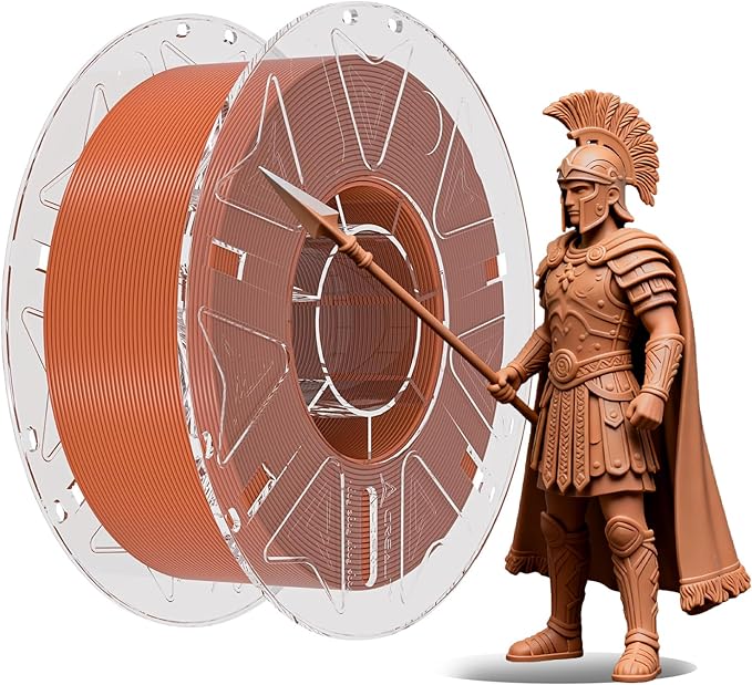 Creality 3D Printer RFID Filament, Hyper PLA Filament 1.75mm Bundle for 3D Printing, Hyper PLA RFID Filament No-Tangling High Precision, 1KG(2.2 lbs) Spool (Brown)