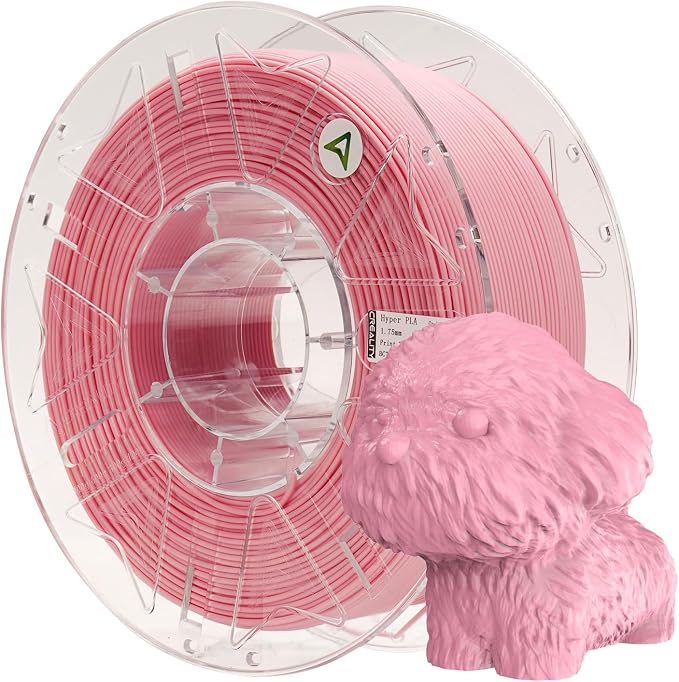 Creality Hyper PLA Filament 1.75mm, RFID 3D Printer Filament for High-Speed Printing up to 600mm/s, ±0.03mm Accuracy, 1KG/Spool (2.2lbs), 3D Printing Filament for Most 3D Printers (Blush Pink)