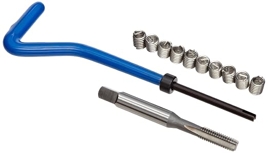 E-Z Lok EK20715 Helical Threaded Insert Kit, 304 Stainless Steel, #12-24 Thread Size, 0.324" Installed Length (Pack of 10)
