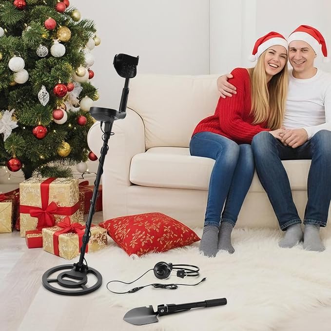 Raddy MD120A Beginner-Friendly Metal Detector for Adults, High Accuracy Gold Metal Detector with 4 Modes, 10" IPX7 Waterproof Search Coil, LCD Backlit Display, Headphone, Bag, Shovel for Treasure Hunt