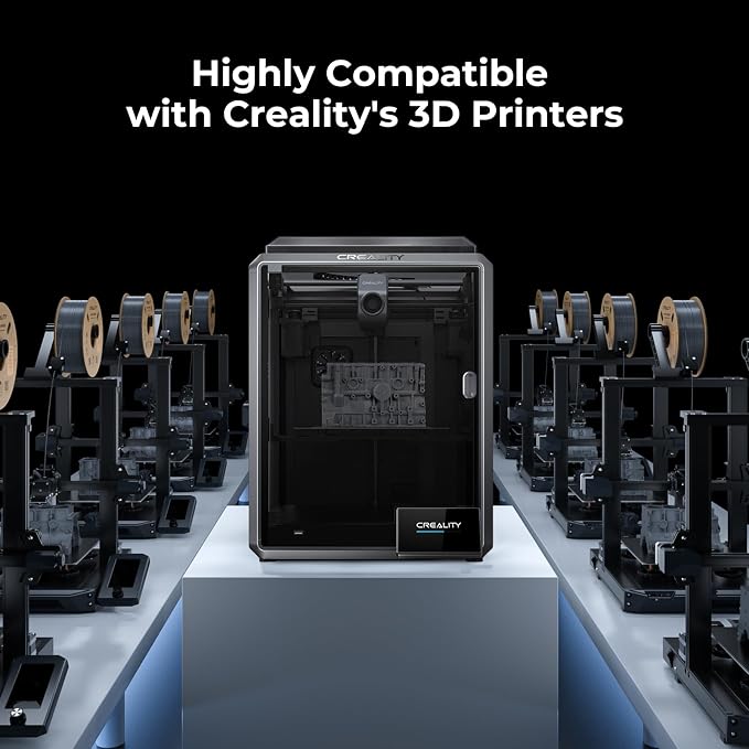 Creality Hyper ABS Filament 1.75mm 4KG, High-Temperature Resistant, High Impact Strength, Stable Printing Performance, +/- 0.05mm Accuracy（Grey 4-Pack
