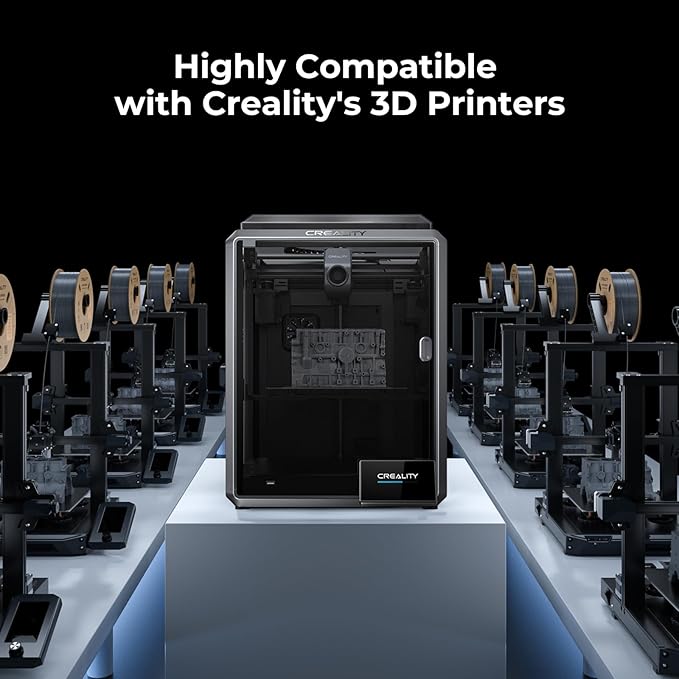 Creality Hyper ABS Filament 1.75mm 4KG, High-Temperature Resistant, High Impact Strength, Stable Printing Performance, +/- 0.05mm Accuracy（White&Grey
