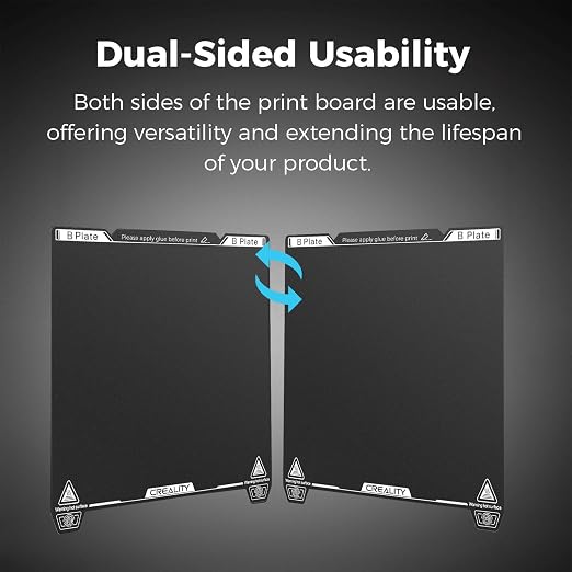 Creality K1 Max Build Plate 315x310mm Epoxy Resin Coating Spring Steel Magnetic Bed Plate for K1 Max Creality 3D Printer Build Sheet for K1 Max & K2 Pro & Ender 3 V3 Plus (No Magnetic Sheet)