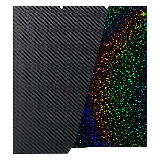 for Kobra S1/Kobra S1 Combo/Kobra S1 Pro ACE 3D Printer Build Plate Double Sided PET Carbon Fiber Pattern and PEY Sheet 276x264mm Flexible Removable Spring Steel Heated Printing Bed Platform Mat