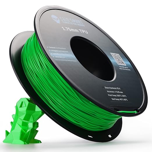 SainSmart Neon Color TPU, 1.75mm Flexible TPU 3D Printer Filament 800g, Dimensional Accuracy +/- 0.05 mm, Neon Green
