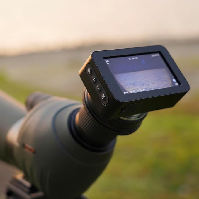 Telescope Monocular Spotting Scope Camera, Spot Shot Shooting Universal with Adjustable Wireless Live HD Video, Smart Scope Camera for Target Shooting, Hunting and Camping Hiking Travling Wildlife