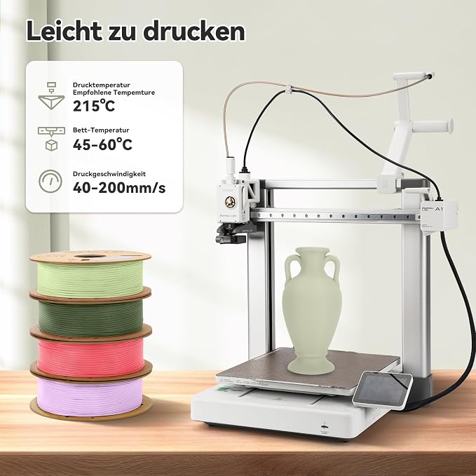 3DHoJor Matte PLA Filament 1.75mm Light Khaki, PLA 3D Printer Filament, 1kg Spool (2.2lbs) PLA Filament, Fit Most FDM 3D Printer