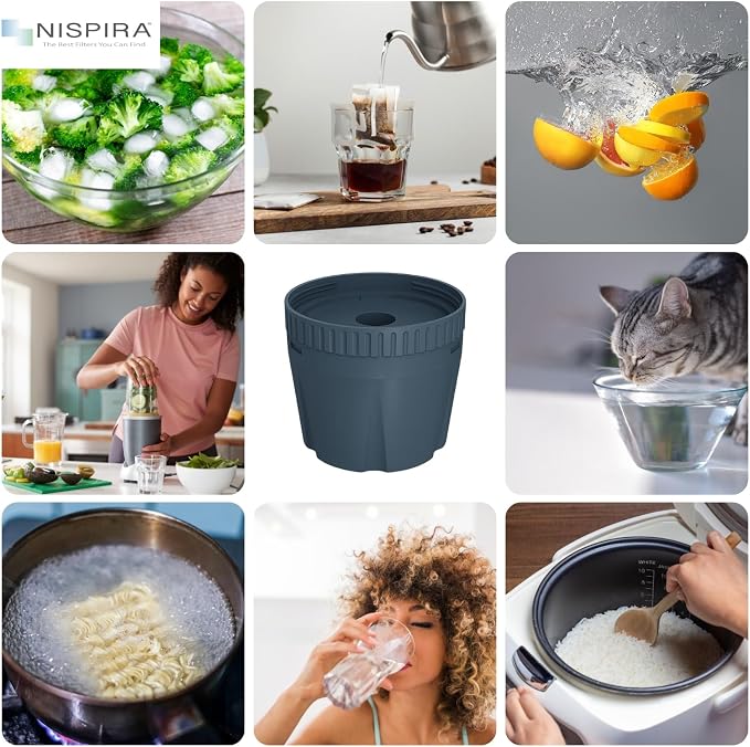 Nispira Water Pitcher Filter Replacement for Epic Nano Pitcher Removes Chlorine, Lead, Odor and More 150 Gallon, 1 Pack
