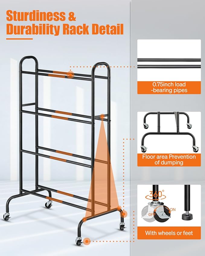 AHOWPD 3D Printer Filament Storage Rack - 4 Tier Heavy Duty Metal Shelf Filaments Spool Holder for PLA/ABS/TPU, Organized for 3D Printing Studio, Office Workshop