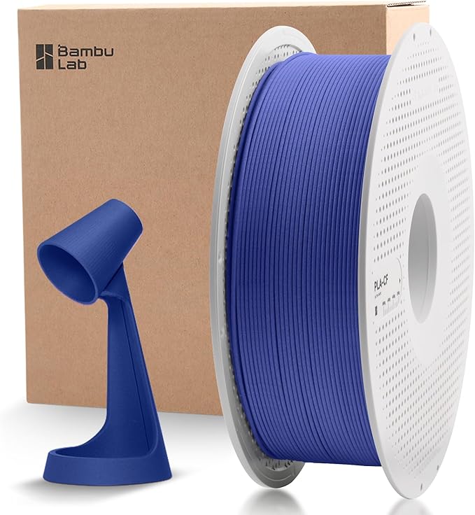 ENOMAKER Bamboo Lab PLA-CF Carbon 3D Printer Filament - Royal Blue 14601, 1.75mm 1kg with Reusable Spool,Carbon Fiber PLA Reinforced 3D Printing Filament, RFID Smart Print, AMS & AMS Lite Consumables
