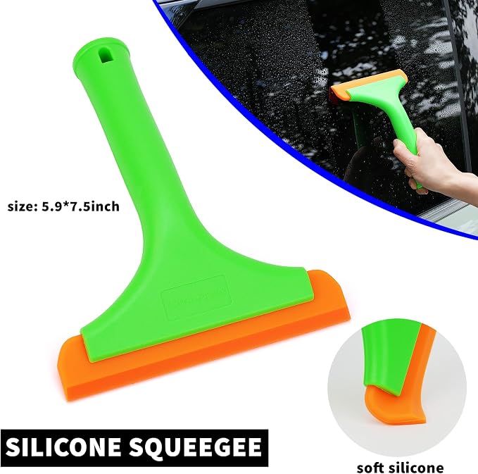 Umaki Vehicle Vinyl Wrap Tool Kit, Window Tint Application Kit, Car Window Film Install Kit, with Window Squeegee, Plastic Squeegee, Edge Wrap Squeegee, Retratable Knife & 9mm Blades, Razor Cutter