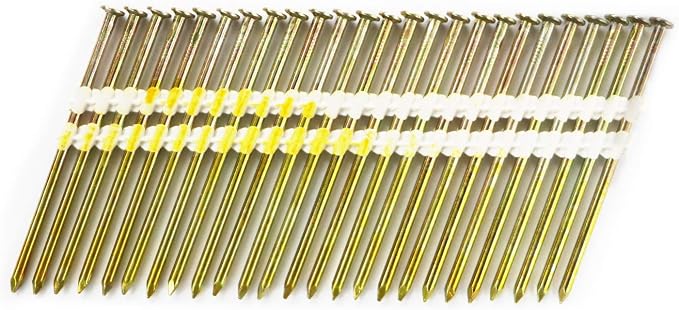 3 1/4 Inch Framing Nails, 21 Degree EG Smooth Shank Plastic Collated Nails for Framing Nailer, 3 1/4 x .131,(1000 per Box)
