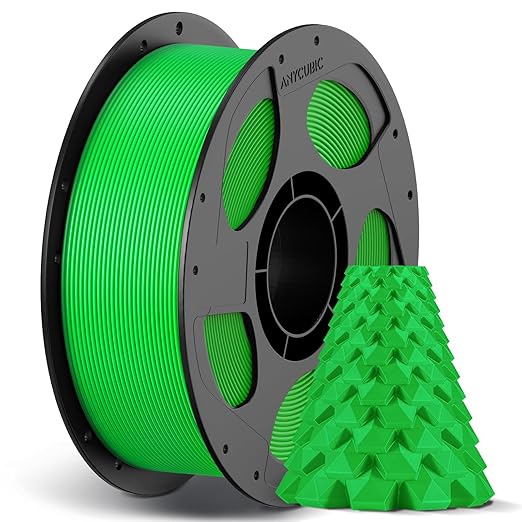 ANYCUBIC High Speed RFID 3D Printer Filament 1.75mm, Print Up to 10X Faster, Rapid PLA Filament with High Prints Quality, Dimensional Accuracy +/- 0.02mm, 1KG Spool, Classic Green