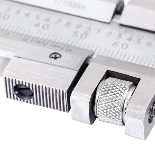 Dasqua Vernier Caliper 0-300mm / 0-12" | Stainless Steel Precision Measuring Tool, 0.02mm / 0.001" Graduation, ±0.03mm Accuracy, DIN862 Standard, Locking Screw & Fine Adjustment