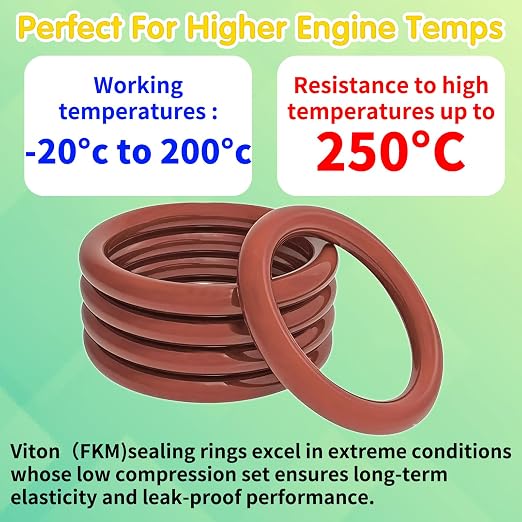 396PCS Metric Viton O-Ring Kit, 30 Sizes Viton O Rings Assortment, Shore 75A Durometer, Brown FKM Sealing, High Temperature Hydraulic O-Rings Set for Pressure Washer,Plumbing Repair and AC System