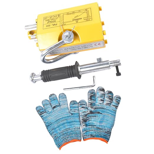 Permanent Magnetic Lifter Lifting Magnet 660 lbs/300 kg with Strong Neodymium Magnets for Hoist
