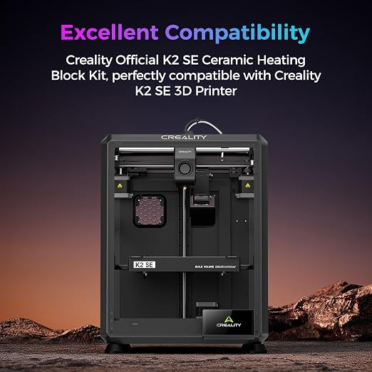 Creality Official K2 SE Ceramic Heating Block Hotend Kit, 300°C High Temperature Resistant and 600mm/s High-Speed Printing Hotend kit, Unicorn Quick Swap Nozzle Kit for Creality K2 SE 3D Printers