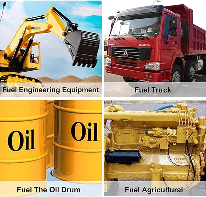 BLACKHORSE-RACING 12V DC Portable Electric Fuel Transfer Extractor Pump Diesel Kerosene Oil Commercial Motor Auto