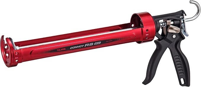 TAJIMA Caulk Gun - 1/4 Gallon (1 Quart) Convoy RS Dual Power Gun with Dual-Thrust Ratio & Auto Flow Stop - CNV-900RS
