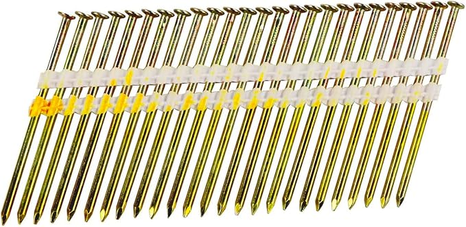3 Inch Framing Nails, 21 Degree EG Smooth Shank Plastic Collated Nails for Framing Nailer, 3 x .131(500 per Box)