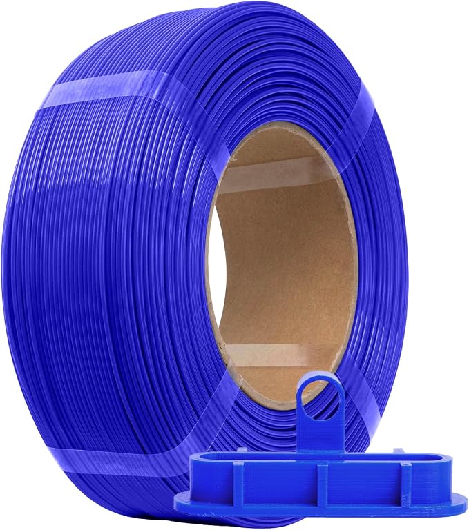 eSUN PLA+ Refilament 1.75mm, 3D Printer Refill PLA Plus, Dimensional Accuracy +/- 0.03mm, 1KG Spoolless 3D Printing Filament for 3D Printers, Blue