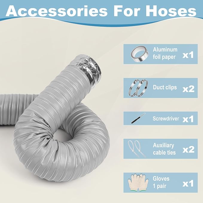 NOWBALL 4.5in Automotive Air Duct Hose, Length 2 Meter-6.6ft, 4.5" Silicone Flexible Cooling Ducting, 114mm High Heat Brake Exhaust Hose for Car, Garage, Dryer Air System Gray